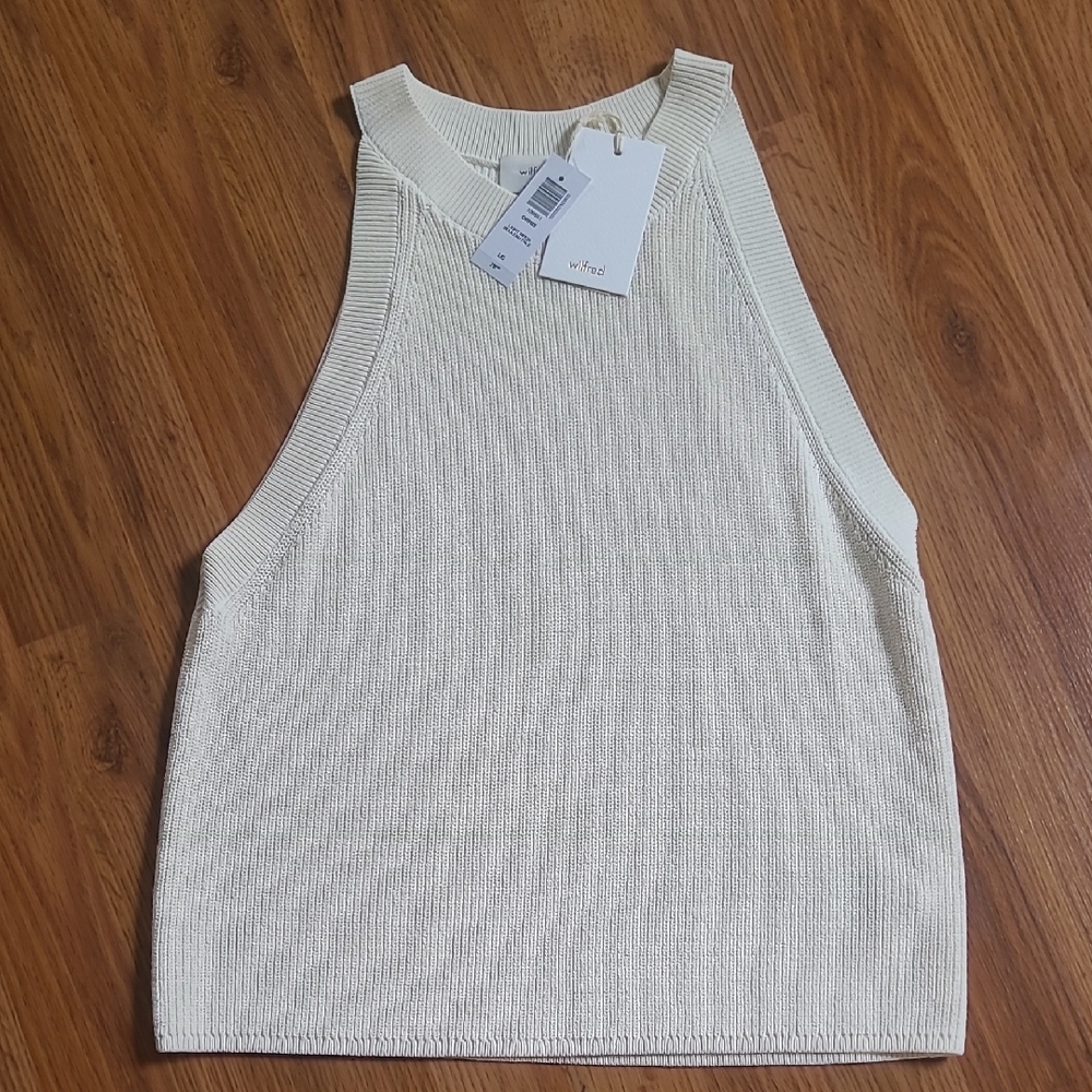 Aritzia Cream Knit Tank Top